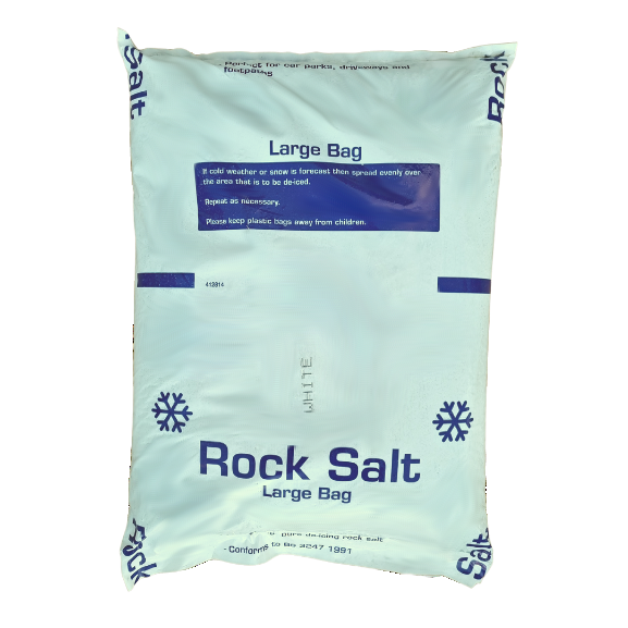 White Rock Salt 14 Poly Bags Rock Salt